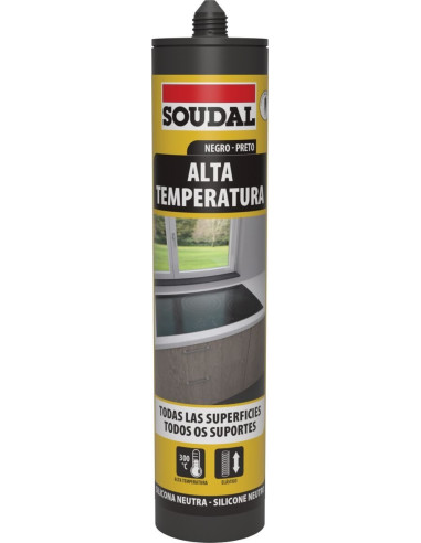 ALTA TEMPERATURA 300º SOUDAL SILICONE CR. 290...