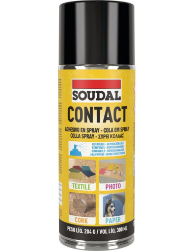 Soudal Cola de Contacto Spray 300 ml