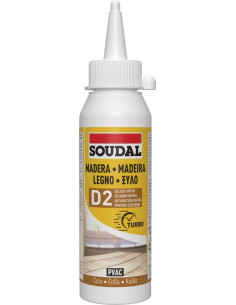 Soudal Cola Blanca Madera Rápida D2 125 g