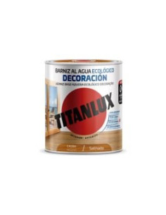 Titanlux Barniz Eco Deco al Agua Satinado Caoba 0,25 L