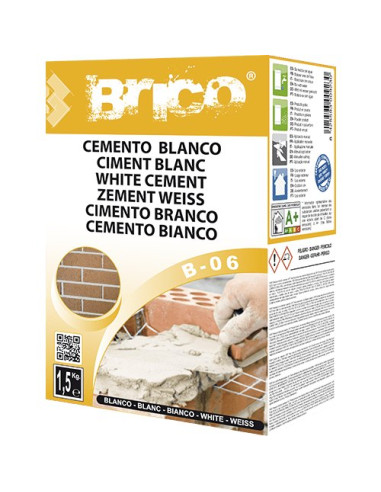 BAIXENS CIMENTO BRANCO PQT. 15KG.
