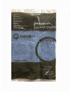 PANO DE MALHA AZUL 35X45 CINZA PACOTE 12