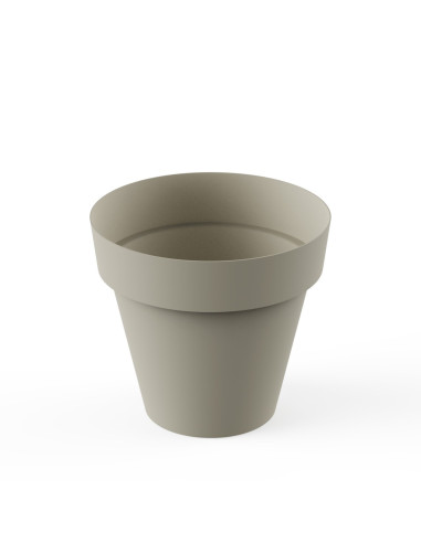 Plastiken Maceta Redonda Tes 18 cm Ecru