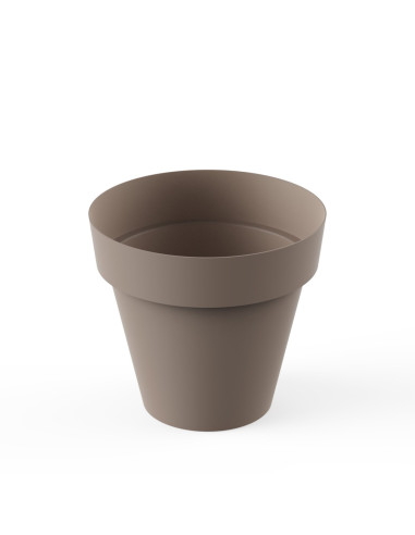 Plastiken Maceta Redonda Tes 18 cm Taupe