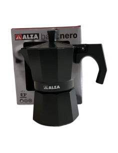 Alza Cafetera Aluminio Basic Nero 3 Tazas