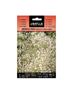 Batlle Semillas Gipsofila Vivaz Paniculata Flor Simple...