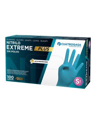 Cuatrogasa Guantes Nitrilo Extreme Plus Azul...