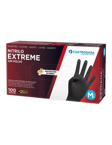 LUVAS NIT. EXTREM PRETO C100 MED.