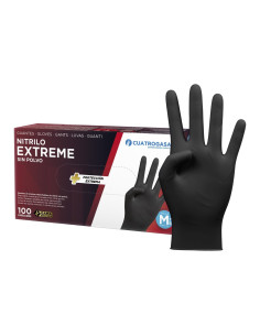 Cuatrogasa Guantes Nitrilo Extreme Negro Caja 100 uds... 2