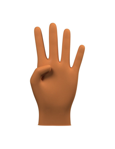 LUVAS DE NITRILO LARANJA GRIP C50 EXTRA GDE.