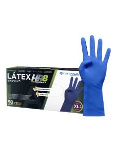 LUVAS LONGAS DE LÁTEX AZUIS C50 EX. GDE. 2
