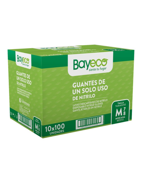 Bayeco Guantes Nitrilo 100 Azul Caja 100 uds Talla M