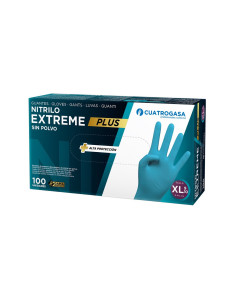LUVAS DE NITRILO C100UN. EXT. GDE. BLUE 9