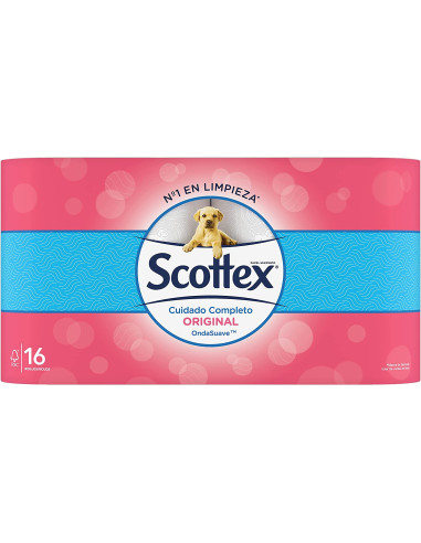 PAPEL HIGIÊNICO SECO ORIGINAL SCOTTEX 16 ROLOS