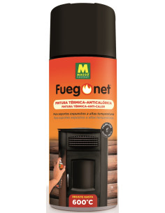 Fuegonet Pintura térmica anticalórica negro 400 ml