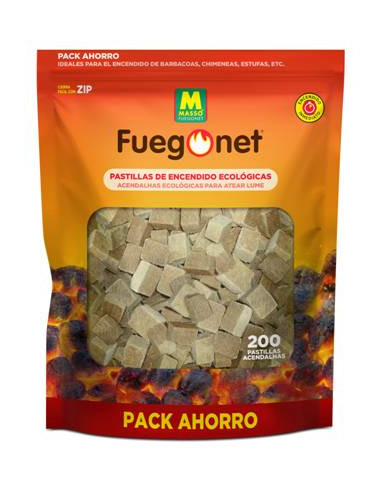 Fuegonet Pastillas Ecológicas 200 ud