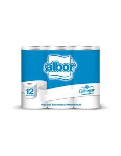 PAPEL HIGIENICO COLHOGAR ALBOR 12 ROLLOS