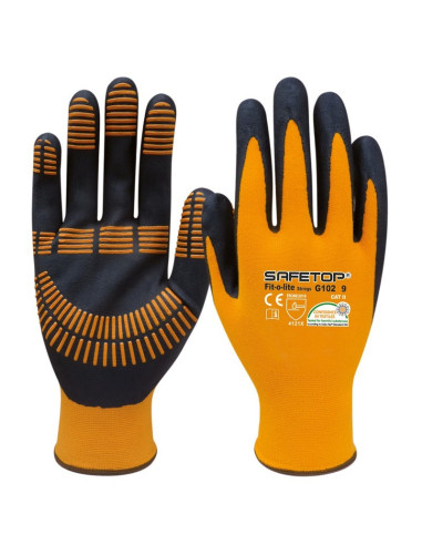 GUANTES SAFE TOP NITLYC 10209 NARANJA