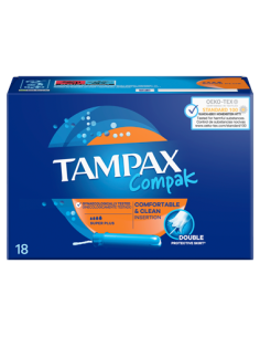 TAMPONES TAMPAX COMPAK SUPER PLUS CON APLICADOR   18 UDS