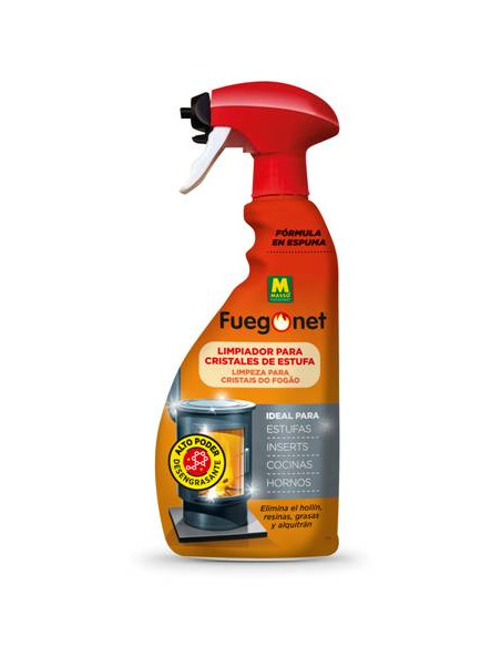 FUEGONET PACK 2 LIMPIA CRISTALES ESTUFA PISTOLA   750ML