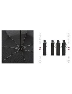 GUARDA-CHUVA DOBRÁVEL HOMEM 7V AUTOMÁTICO XL PRETO