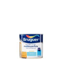 BRUGUER ESMALTE ACRÍLICO MULTI-SUPERFÍCIE CETIM 250 ml. AZUL CARIBENHO