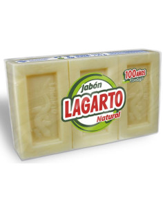 LAGARTO JABÓN NATURAL PASTILLAS 3X200 GR
