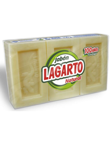 LAGARTO JABÓN NATURAL PASTILLAS 3X200 GR