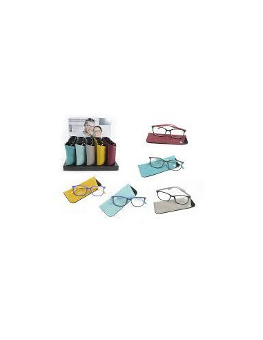 GAFAS LECTURA UNISEX COLORES LISOS EXP. 24