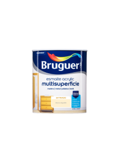 BRUGUER ESMALTE ACRYLIC MULTISUPERFICIE SATINADO 750 ml. BLANCO ALGODON