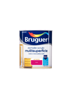 BRUGUER ESMALTE ACRÍLICO CETIM MULTI-SUPERFÍCIE 750 ml. FÚCSIA