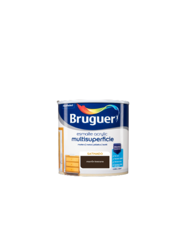 BRUGUER ESMALTE ACRÍLICO CETIM MULTI-SUPERFÍCIE 250 ml. MARROM TOSCANA
