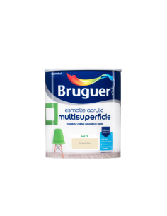 BRUGUER ESMALTE ACRYLIC MULTISUPERFICIE MATE 750 ml. BLANCO LINO