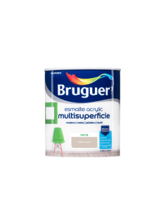 BRUGUER ESMALTE ACRYLIC MULTISUPERFICIE MATE 750 ml. PIEDRA SUAVE