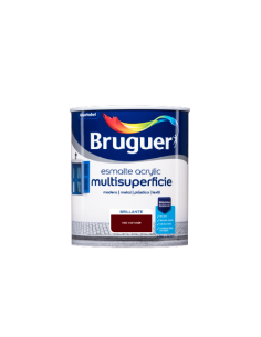 BRUGUER ESMALTE ACRÍLICO BRILHANTE MULTI-SUPERFÍCIE 750 ml. CARRO VERMELHO