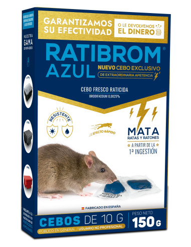 RATIBROM-2 AZUL 003 C. F. ESTUCHE 150 GR           IMPEX