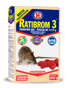 RATIBROM-3 003 PARAF. ÓVULOS 1113 GR ESTUCHE 300 GR IMPEX