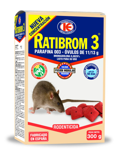 RATIBROM-3 003 PARAF. ÓVULOS 1113 GR ESTUCHE 300 GR IMPEX