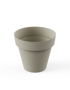 MACETA TES 22 CM. ECRU