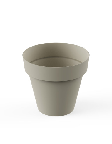 MACETA TES 22 CM. ECRU