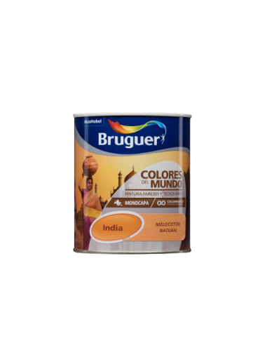 BRUGUER COLORES DEL MUNDO 750 ml. INDIA MELOCOTÓN NATURAL