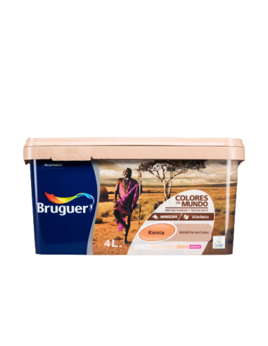BRUGUER COLORES DEL MUNDO 4 l. KENIA MARRON NATURAL