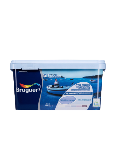 BRUGUER COLORES DEL MUNDO 4 l. MEDITERRANEO AZUL INTERMEDIO