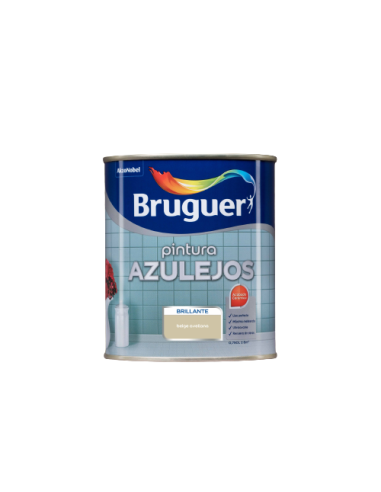 BRUGUER ESMALTE AZULEJOS COCINAS Y BAÑOS BRILLANTE 750 ml. BEIGE AVELLANA