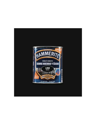 HAMMERITE SMOOTH GLOSS 750 ml. PRETO