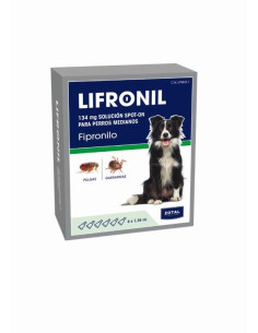 PIPETAS LIFRONIL PERROS MED. 6X134ML.