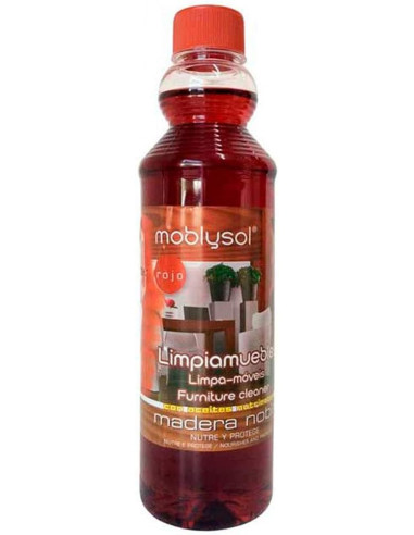 LIMPIA MUEBLES MOBLYSOL ROJO 500ML - MUEBLES OSCUROS