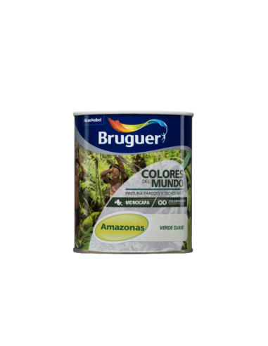BRUGUER COLORES DEL MUNDO 750 ml. AMAZONAS VERDE SUAVE