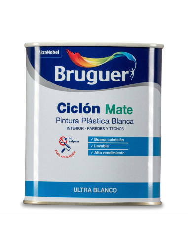 PINTURA PLASTICA BRUGUER CICLON MATE 750 ml