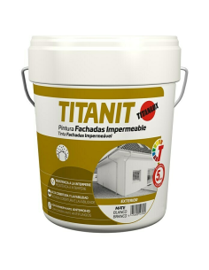 PINTURA PLASTICA TITANLUX TITANIT DECORACION MATE BLANCO 4 L